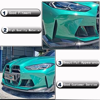 Накладка на передній бампер Lip V8 (для G80, Карбон) BMW 3 серія G20/G21 2018- рр. фото 3