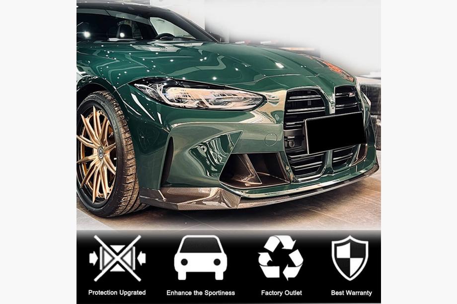BMW 4 серія G22/23/26 2020- рр. Накладка на передній бампер Карбон V4 (для G82/G83) Фото 3