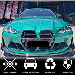 Накладка на передній бампер Lip V6 (для G82/G83, Карбон) фото 2