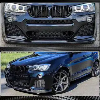 Накладка на передній бампер (для M-Sport 2014-2018, Карбон) фото 3