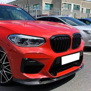 Накладка на передній бампер Lip V2 (для F98 2018-2021, Карбон) фото 4