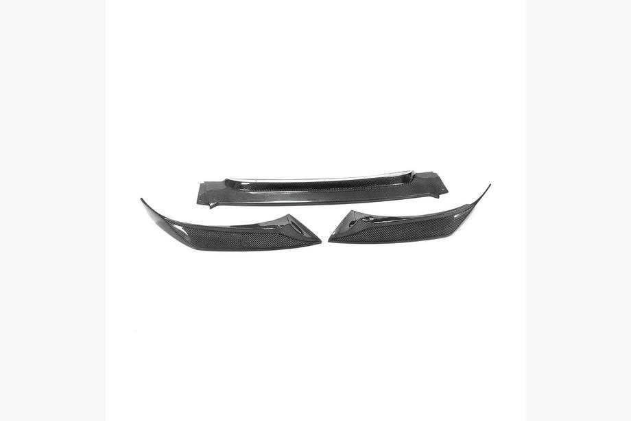 BMW X6 F16 2014-2019 рр. Накладка на передній бампер Lip V1 (для Base, Карбон) Фото 6