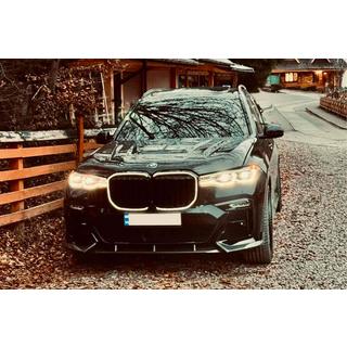 Накладка на передній бампер (для M-Sport 2019-2022, Карбон) BMW X7 G07 2019- рр. фото 4