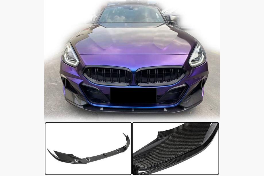 BMW Z4 (G29) 2018- рр. Накладка на передній бампер Lip V5 (для M-Sport, Карбон) Image