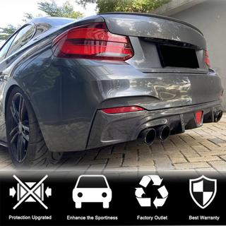 Дифузор заднього бампера V2 (для F22/F23 M-Sport, Карбон) фото 3