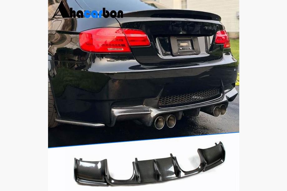 BMW 3 серія E92/E93 2006-2013 рр. Дифузор заднього бампера V-Style (для M3, Карбон) Фото 1