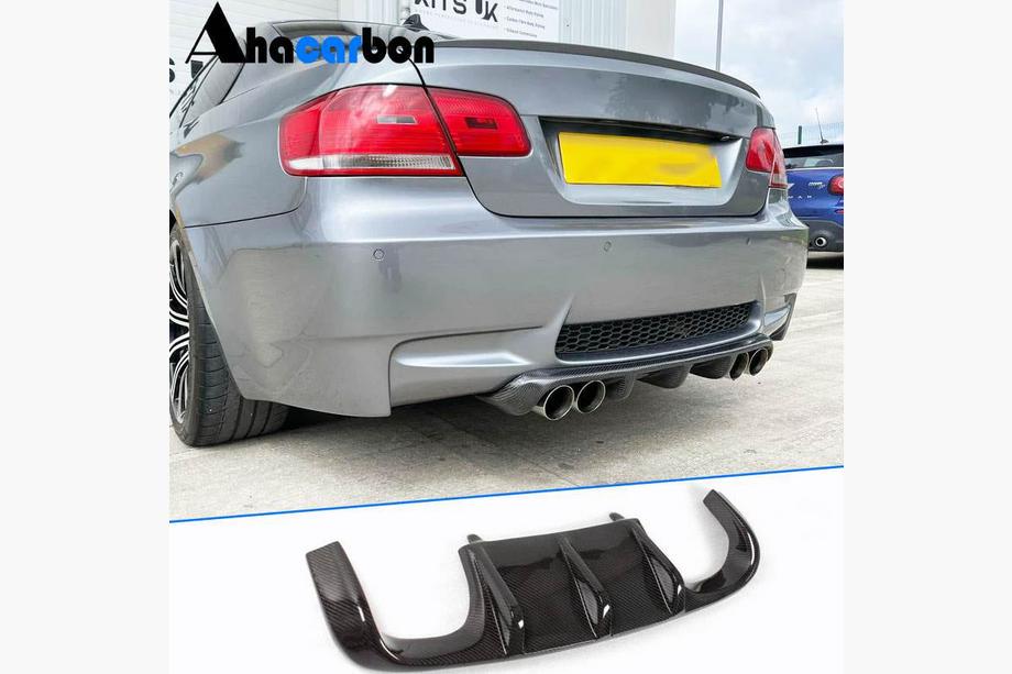 BMW 3 серія E92/E93 2006-2013 рр. Дифузор заднього бампера H2-Style (для M3, Карбон) Фото 1