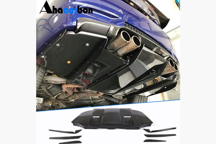 BMW 3 серія E92/E93 2006-2013 рр. Дифузор заднього бампера V6 (для M3, Карбон) Image