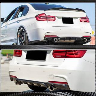 Дифузор заднього бампера V1 (для F30 M-Sport, Карбон) BMW 3 серія F30/F31 2012-2019 рр. фото 4