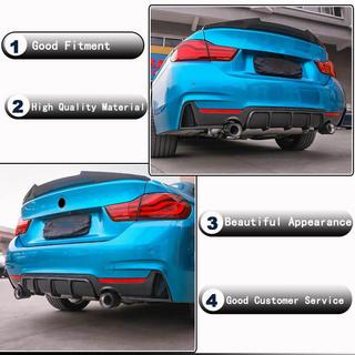 Дифузор заднього бампера V3 (для M-Sport, Карбон) BMW 4 серія F32/F33/F36 2012-2020 рр. фото 3