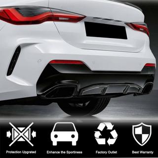 Дифузор заднього бампера V1 (для G22/G23 M-Sport, Карбон) BMW 4 серія G22/23/26 2020- рр. фото 3