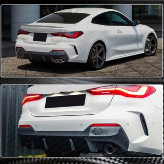 Дифузор заднього бампера V2 (для G22/G23 M-Sport, Карбон) BMW 4 серія G22/23/26 2020- рр. фото 4