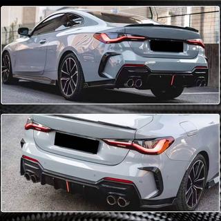 Дифузор заднього бампера V3 (для G22/G23 M-Sport, Карбон) BMW 4 серія G22/23/26 2020- рр. фото 3
