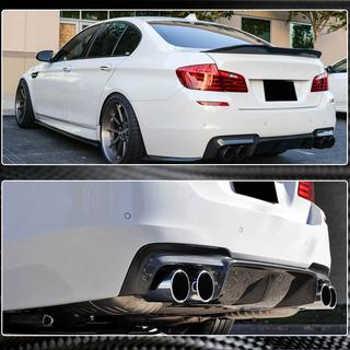 Дифузор заднього бампера V4 (для F10 M5, Карбон) BMW 5 серія F10/F11 2010-2016 рр. фото 3