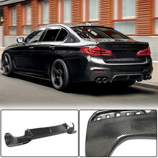 Дифузор заднього бампера V3 (для M-Sport/M5 F90, Карбон) BMW 5 серія G30/G31 2017-2023 рр. фото 1
