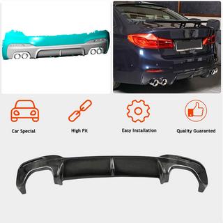 Дифузор заднього бампера V3 (для M-Sport/M5 F90, Карбон) BMW 5 серія G30/G31 2017-2023 рр. фото 2