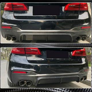 Дифузор заднього бампера V3 (для M-Sport/M5 F90, Карбон) BMW 5 серія G30/G31 2017-2023 рр. фото 3