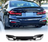 BMW 5 серія G30/G31 2017-2023 рр. Дифузор заднього бампера V2 (для M-Sport 2017-2020, Карбон) фото 10