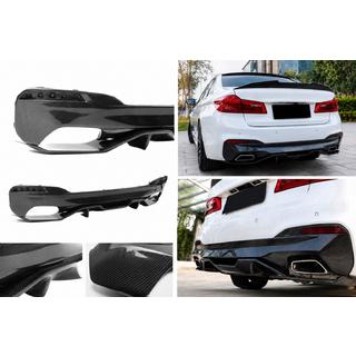 Дифузор заднього бампера V4 (для M-Sport/M5 F90, Карбон) BMW 5 серія G30/G31 2017-2023 рр. фото 1