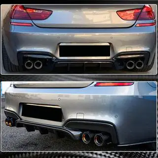 Дифузор заднього бампера V1 (для M-Sport/M6, Карбон) фото 3