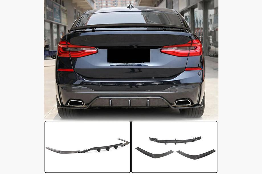 BMW 6 серія G32 2017- рр. Дифузор заднього бампера V2 (для M-Sport 2017-2020, Карбон) Image