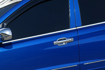 Молдинги на бічні вікна (4 шт, нерж) фото 1