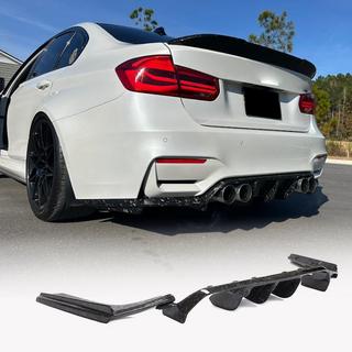 Дифузор заднього бампера V5 (для F80, Карбон) BMW 3 серія F30/F31 2012-2019 рр. фото 1