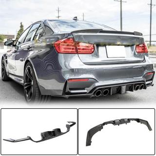 Дифузор заднього бампера V12 (для F80, Карбон) BMW 3 серія F30/F31 2012-2019 рр. фото 1