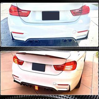 Дифузор заднього бампера V12 (для F80, Карбон) BMW 3 серія F30/F31 2012-2019 рр. фото 3