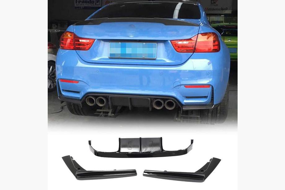 BMW 3 серія F30/F31 2012-2019 рр. Дифузор заднього бампера ABS V14 (для F80) Фото 1