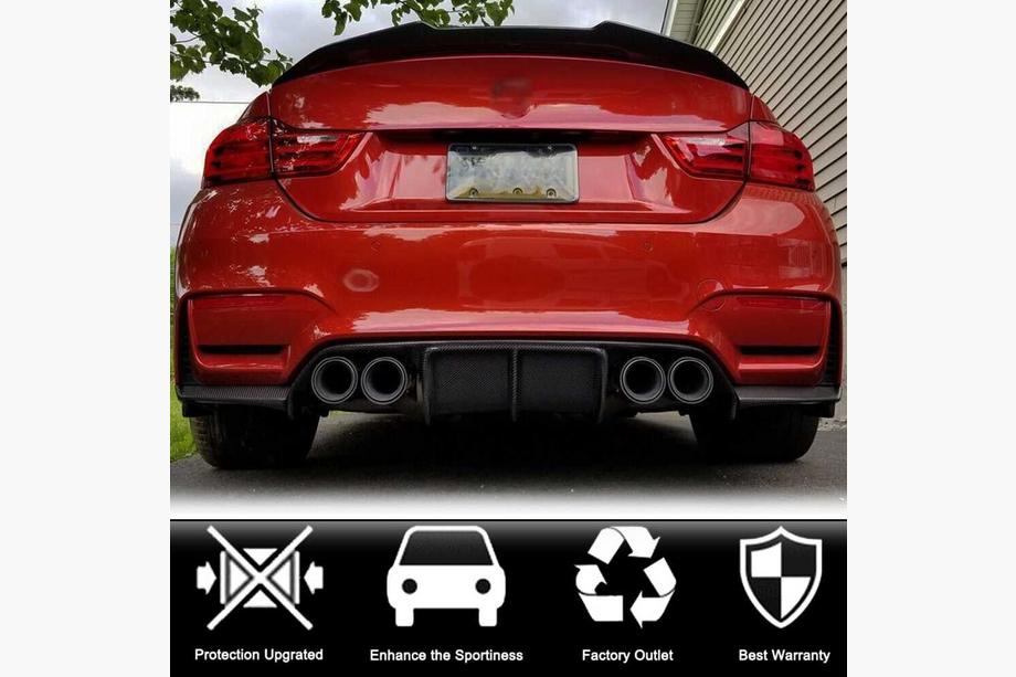 BMW 3 серія F30/F31 2012-2019 рр. Дифузор заднього бампера ABS V14 (для F80) Фото 3