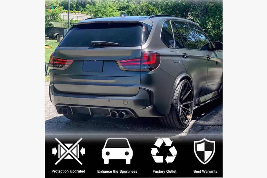 BMW X5 F15 2013-2018 рр. Дифузор заднього бампера V2 (для F85, Карбон) Фото 3
