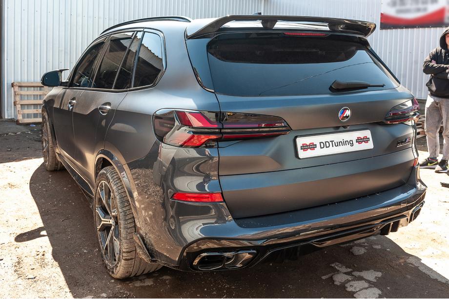 BMW X5 G05 2019-2026 рр. Спойлер заднього скла V3 (Натуральний карбон) Фото 11