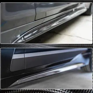 Накладки на пороги V2 (для G22/G23 M-Sport, Карбон) фото 3