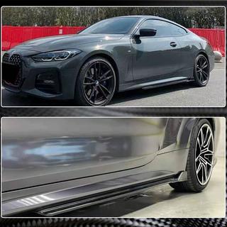 Накладки на пороги V3 (для G22/G23 M-Sport, Карбон) BMW 4 серія G22/23/26 2020- рр. фото 3