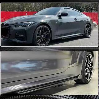 Накладки на пороги V3 (для G22/G23 M-Sport, Карбон) фото 3
