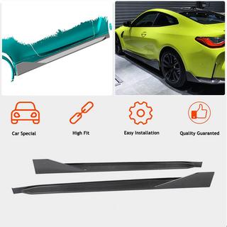Накладки на пороги V2 (для G82/G83, Карбон) BMW 4 серія G22/23/26 2020- рр. фото 2