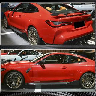 Накладки на пороги V2 (для G82/G83, Карбон) BMW 4 серія G22/23/26 2020- рр. фото 4