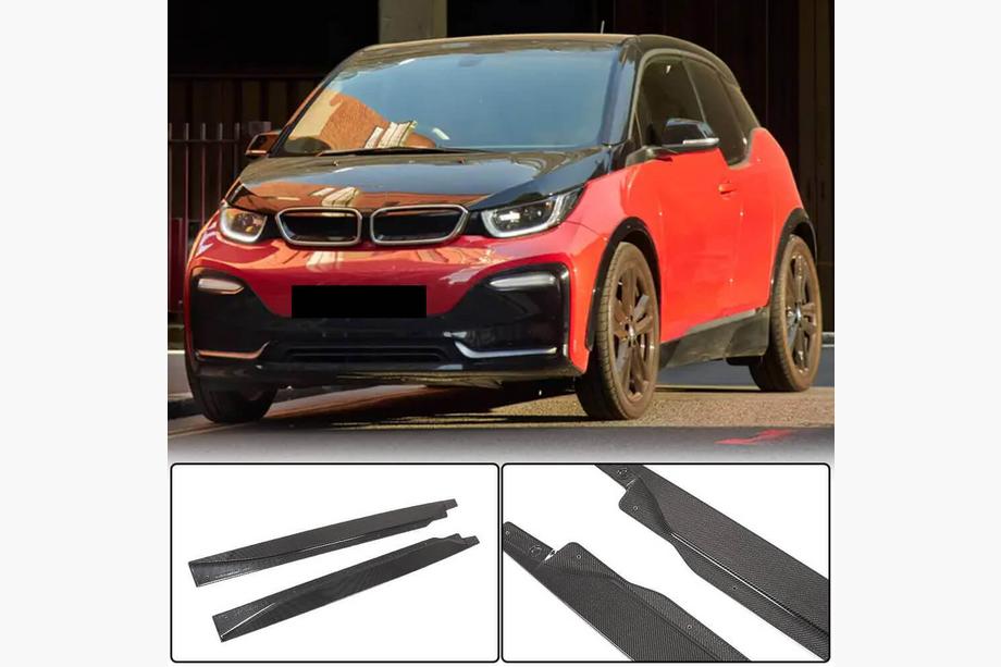 BMW I3 2013-2022 рр. Накладки на пороги (Карбон) Фото 1