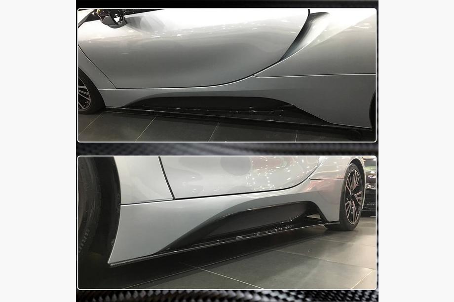 BMW I8 2014-2020 рр. Накладки на пороги (Карбон) Фото 4