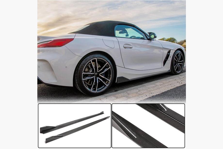 BMW Z4 (G29) 2018- рр. Накладки на пороги (для M-Sport, Карбон) Image