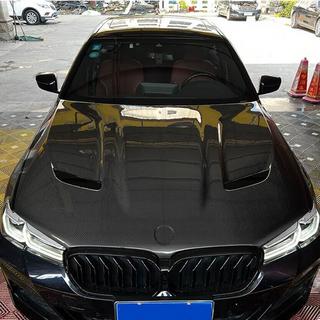 Капот (F90-style, Карбон) фото 2