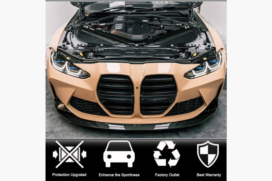 BMW 3 серія G20/G21 2018- рр. Накладка під капот (для G80, Карбон) Фото 2