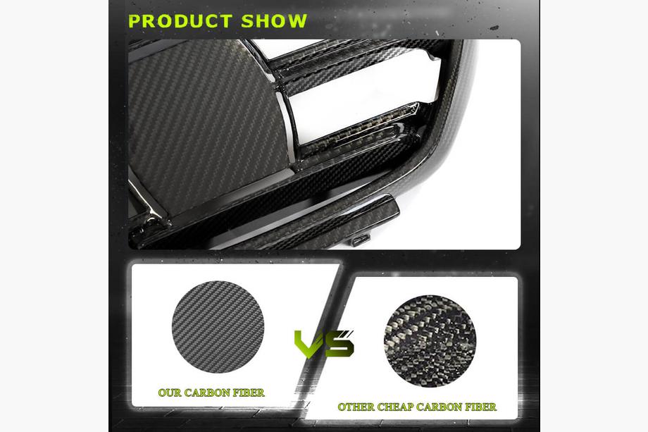BMW 4 серія G22/23/26 2020- рр. Ніздрі V5 (для G82/G83, Карбон) Фото 3