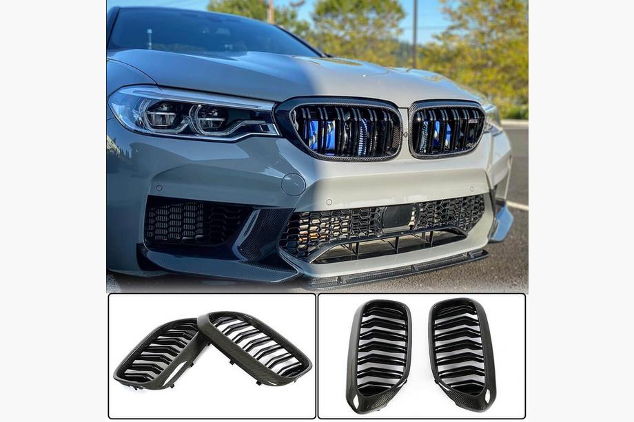 BMW 5 серія G30/G31 2017-2023 рр. Ніздрі M-Look V1 (2017-2020, Карбон) Фото 1