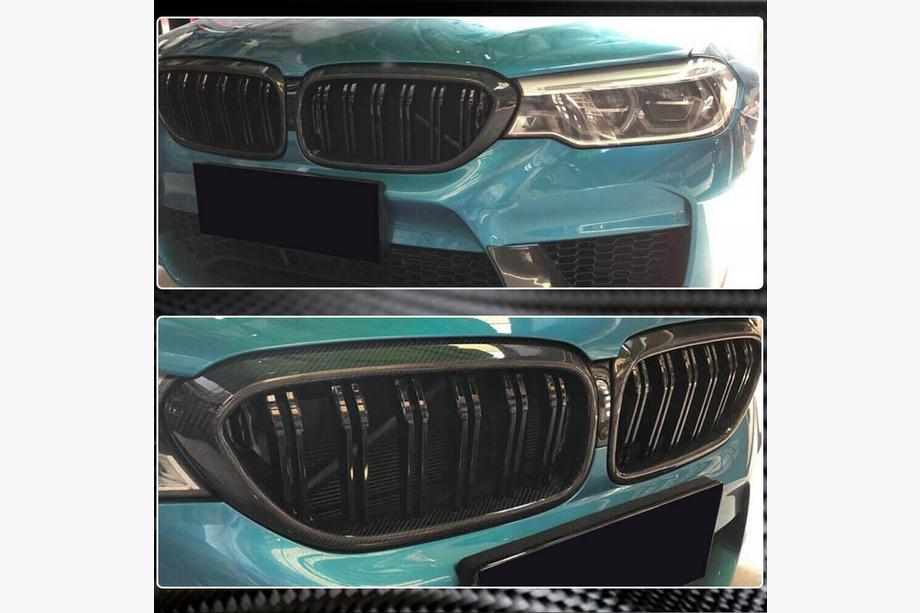 BMW 5 серія G30/G31 2017-2023 рр. Ніздрі M-Look V2 (2017-2020, Карбон) Фото 3