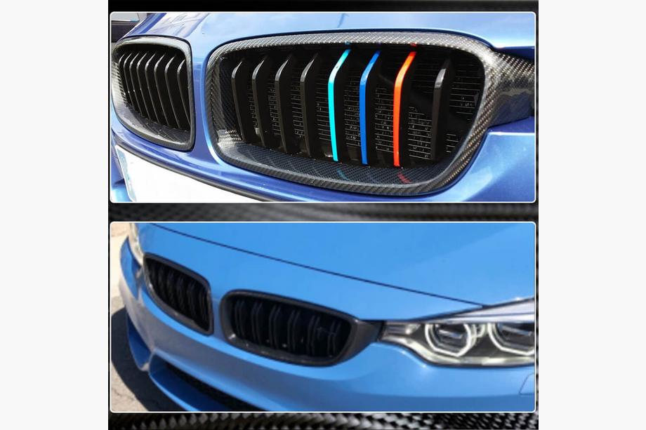 BMW 3 серія F30/F31 2012-2019 рр. Обведення решітки (для F80, Карбон) Фото 3