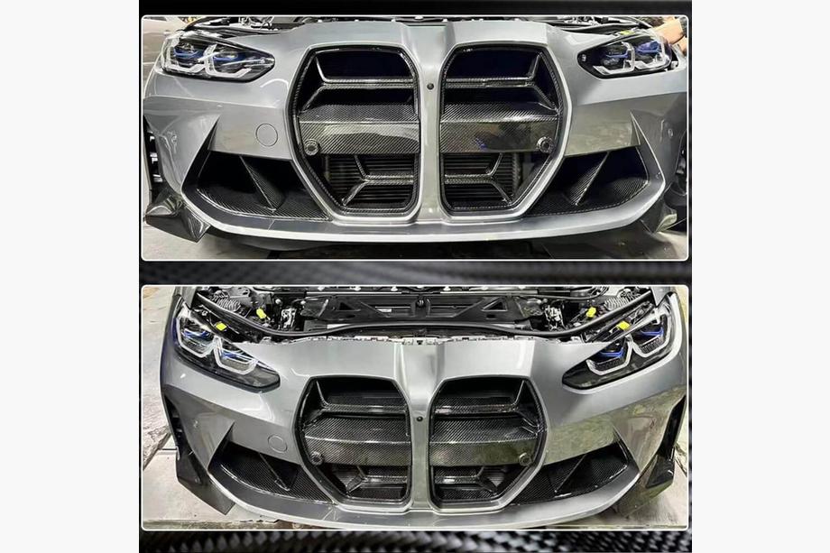 BMW 3 серія G20/G21 2018- рр. Ніздрі V1 (для G80, Карбон) Фото 5