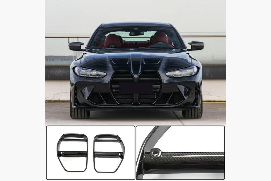 BMW 4 серія G22/23/26 2020- рр. Ніздрі V3 (для G82/G83, Карбон) Фото 1