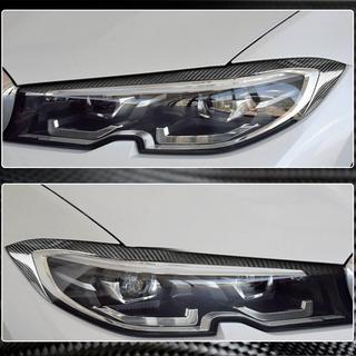 Вії на фари (2018-2022, Карбон) BMW 3 серія G20/G21 2018- рр. фото 4